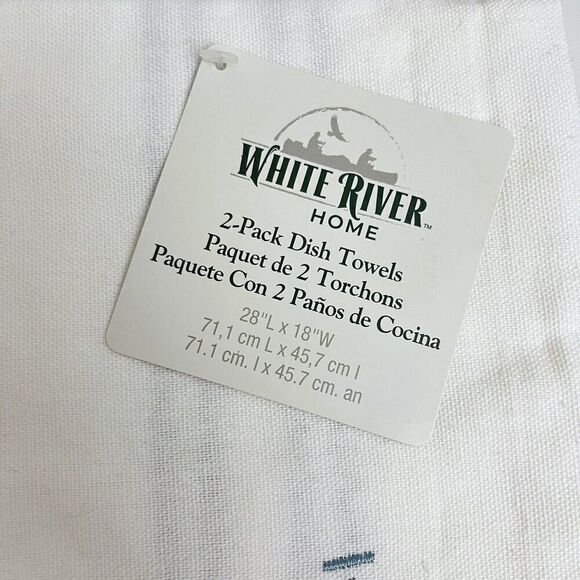 White River Home When I Need A Hand I Found A Paw Cotton Kitchen Towel Set X 2 - Picture 3 of 6